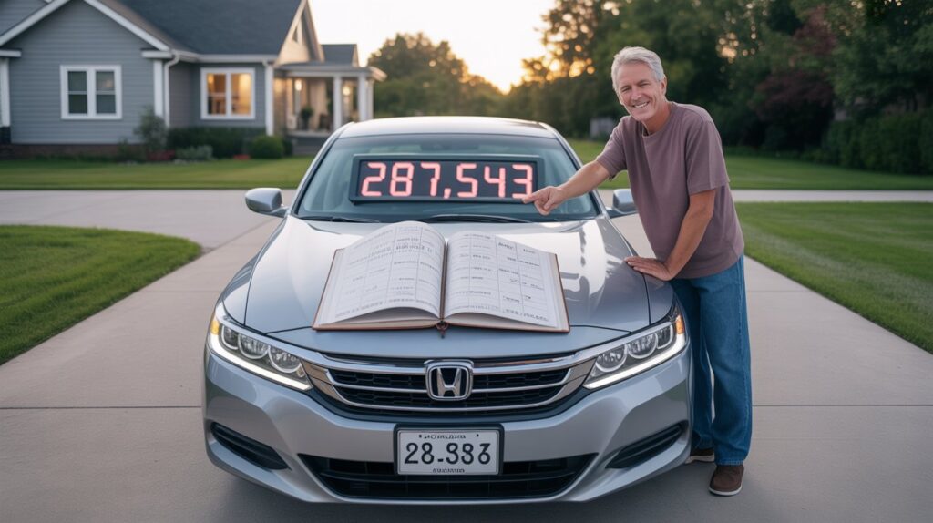 Real Honda Accord owner proudly shows 287,000 miles proving Are There Real Owners Who Reached High Mileage in Their Accords?.