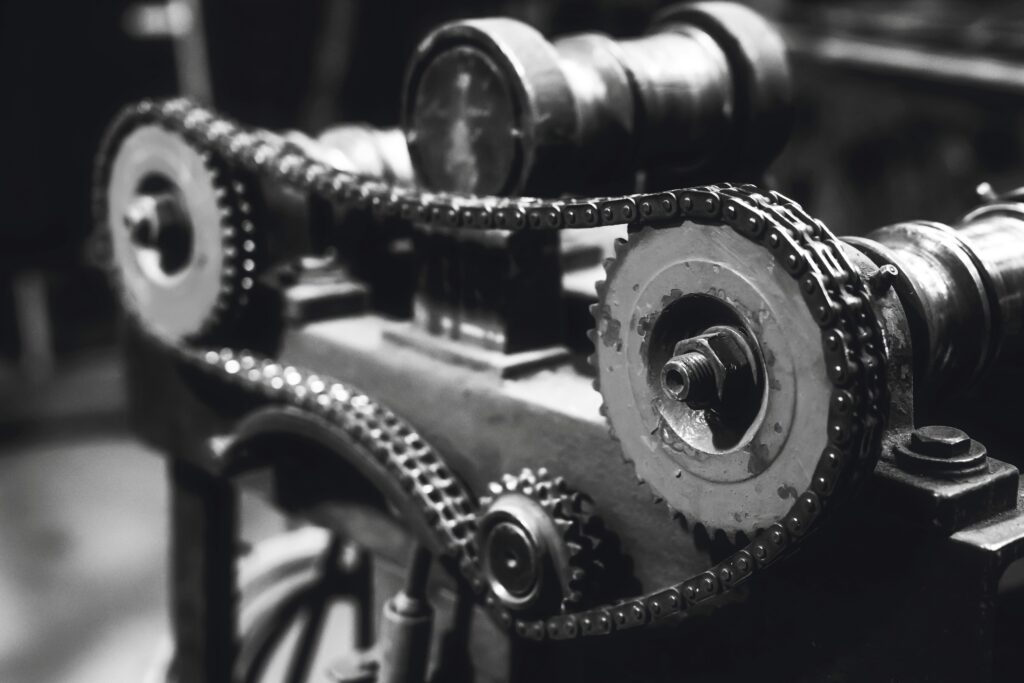 Honda Accord K-series metal timing chain inside engine