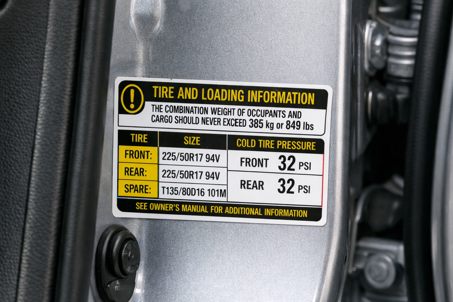 Honda Accord tire pressure gauge checking wheels to explain what PSI should Honda Accord tires be for safety fuel efficiency!