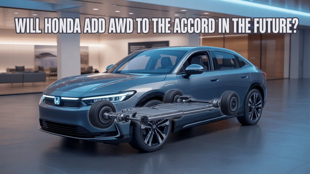 Cutaway view of Honda Accord drivetrain concept exploring traction, asking Will Honda Add AWD to the Accord in the Future? Go