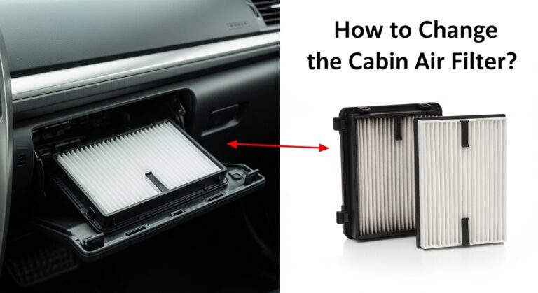 How to Change the Cabin Air Filter in a Honda Accord? showing glove box access and new vs dirty filter comparison
